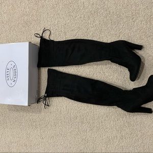 Auth Steve madden over the knee boots black 5.5